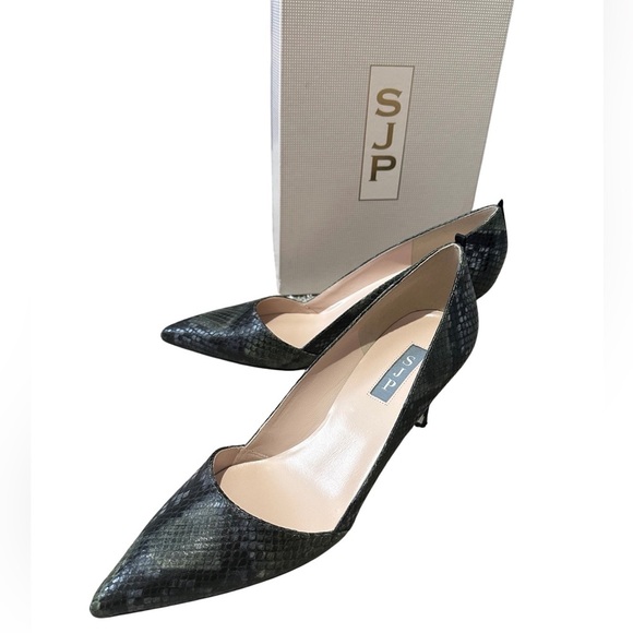 Sarah Jessica Parker reptile heels Sz 40 - Picture 1 of 7